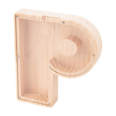 Anglų raidžių medinė pinigų laikymo dėžutė Piggy Bank Monetų banko kūryba anglų abėcėlės taupymo dėžutė Kalėdų namų dekoravimo dovana