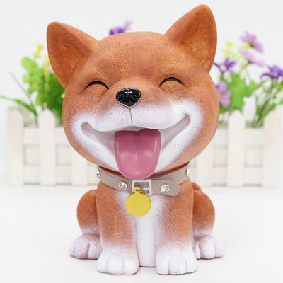 Didelės talpos Piggy Bank suaugusiems Vaikams Vaikams Didelio dydžio Dervos šunų Pinigų dėžutė Seifas Monetos Bago Bulldog Teddy Namų dekoras