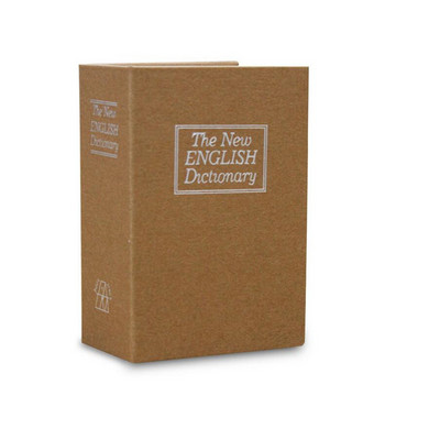 Kreatív szótár Mini széf Könyv Pénz Rejtett Titkos Biztonsági zár Készpénz Pénz Érme Tároló Kulcsszekrény Gyerekajándékoknak