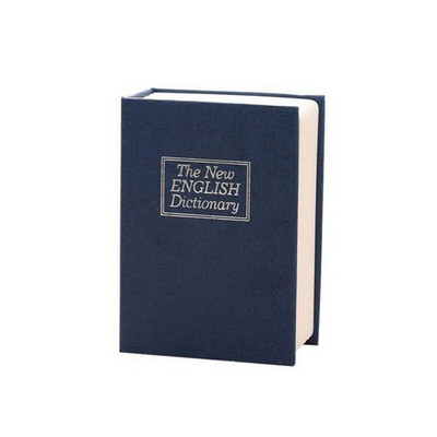 Kreatív szótár Mini széf Könyv Pénz Rejtett Titkos Biztonsági zár Készpénz Pénz Érme Tároló Kulcsszekrény Gyerekajándékoknak