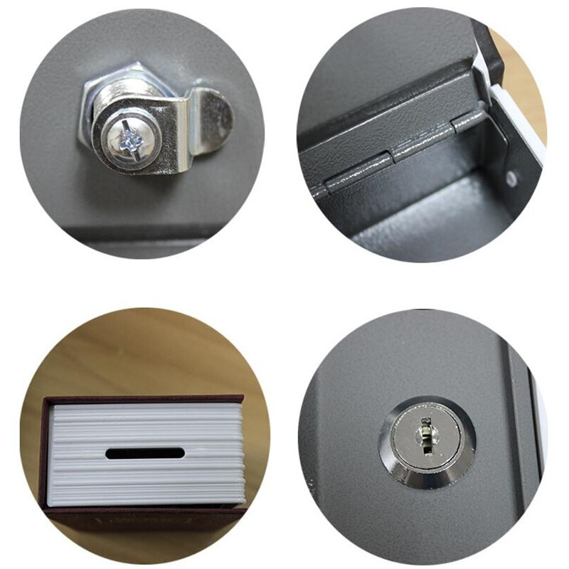 Kreatív szótár Mini széf Könyv Pénz Rejtett Titkos Biztonsági zár Készpénz Pénz Érme Tároló Kulcsszekrény Gyerekajándékoknak