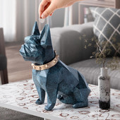 Piggy Bank figura művészi kutya pénzes doboz pot gyermek ajándék kék