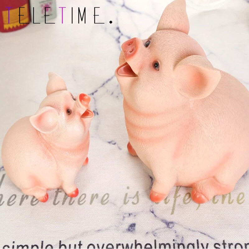 Nauja kiaulytė, kiaulytė, buities reikmenys vaikams žaislai pinigų dėžutės animacinių filmų kiaulės formos gimtadienio dovanų monetų saugojimo dėžutė