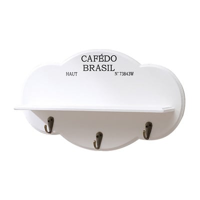 Geantă în formă de nor Sala de joacă Chei din lemn Bucătărie pentru copii Raft plutitor Umbrelă Creșă Birou cu cârlige Agățat pe perete Decor acasă