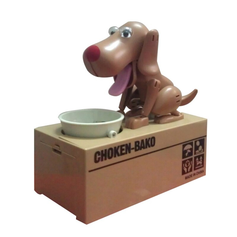 Elektronikus kutya malacpersely Hungry Dogs perselydoboz, automatikus érmetakaró tok gyerekeknek fiúknak lányoknak születésnapi ajándék
