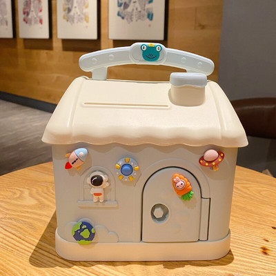 Aranyos házi pénzes doboz 3D-s matricával Kawaii malacpersely gyerekeknek felnőtteknek nagy méretű takarékdoboz érmékhez Bankjegyek születésnapi ajándék