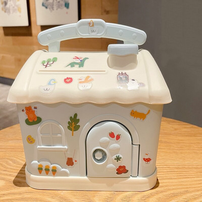 Aranyos házi pénzes doboz 3D-s matricával Kawaii malacpersely gyerekeknek felnőtteknek nagy méretű takarékdoboz érmékhez Bankjegyek születésnapi ajándék