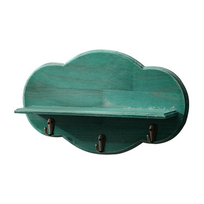 Falra akasztható táska Lebegő polc Baba Csecsemő Fürdőszoba Gyerekszoba Otthoni dekoráció Felhő alakú kampókkal Esernyő Gyermekkulcsok Játszószoba