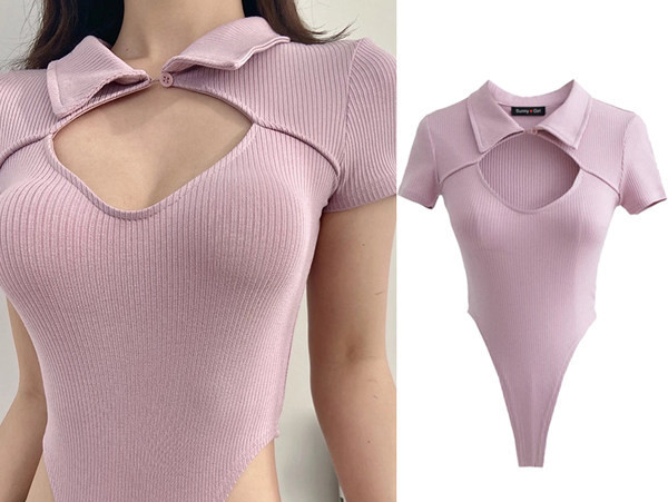 Női modern body rövid ujjal több színben