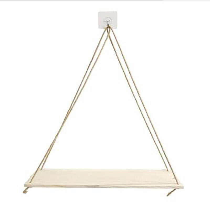 Nordijske zidne viseće police za biljke Uže za ljuljanje Plutajuće spremište Drveni stalak za vaze s biljkama Posude za cvijeće Zidni ukras sobe