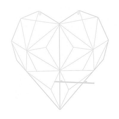 Okvir za slike DIY viseći mrežasti stalak u obliku srca Držač za fotografije Zidni ukras za policu