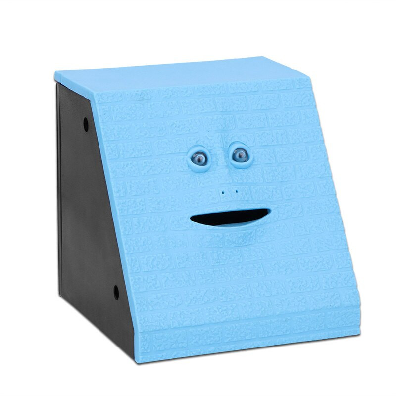 Vaikų jutiklinis monetų dėžutė Mielas veidas Bankas Pinigų seifas Piggy Banks Valgo už pinigus Taupykite kūrybiškus žaislus vaikams Kalėdų dovana