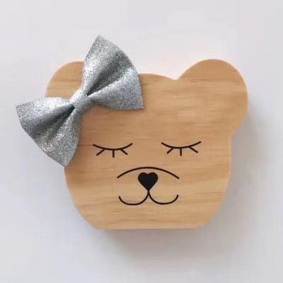 Ukrasna drvena polica za dječju sobu Zidne viseće police od prirodnog drva Dječja soba Baby Bory Girl Polica za odlaganje za dječju sobu Dekoracija