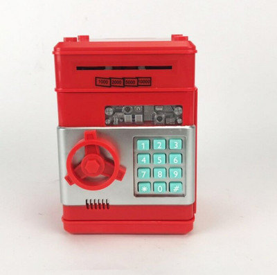 Elektronikus Piggy Bank ATM Jelszó Pénzdoboz Pénztári érmék Takarékdoboz ATM banki széf Automata befizetés bankjegy karácsonyi ajándék