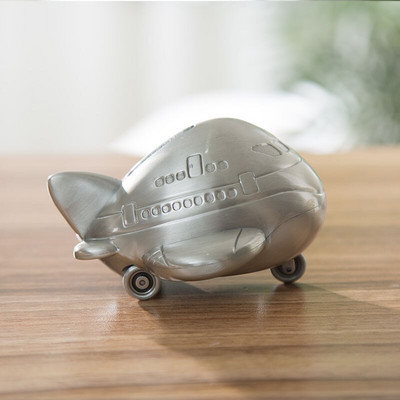 Nova metalna zračna kasica prasica u obliku zračnog aviona Štedna kasica s novčićima Dječje kasice Pokloni za uređenje doma Rođendanska štedna kutija