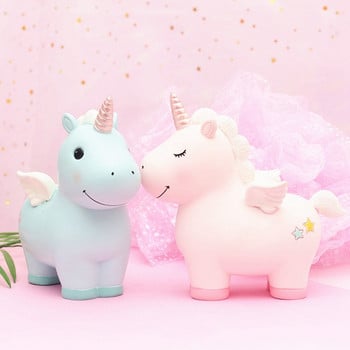 New Arrival Lovely Unicorn Ceramic Piggy Bank Κουτί αποθήκευσης νομισμάτων για παιδιά Δημιουργική γλάστρα αποταμίευσης Χριστουγεννιάτικο δώρο