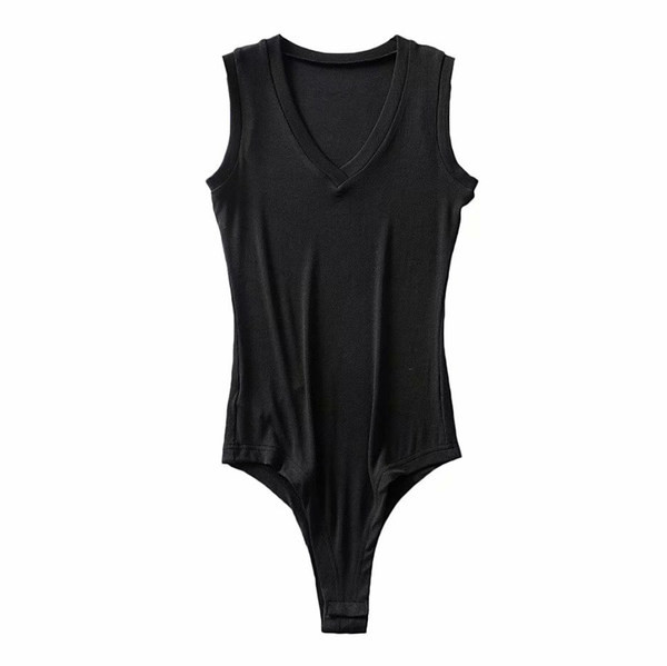 Női V-nyakú body