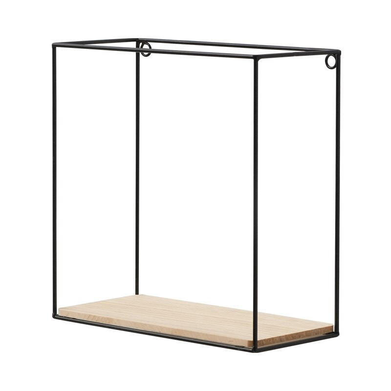 Falra szerelhető lebegő polc, négyzet alakú vasállvány Nappali Hálószoba Díszkönyv Virágcserepek Kijelző polcok Otthoni kiegészítők