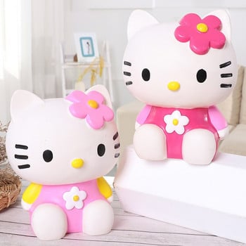 Hello Kitty Piggy Bank for Kids Creative Piggy Bank Cute fashion κούκλα βινυλίου Χρήματα χρηματοκιβώτιο χρηματοκιβώτιο κερμάτων Τράπεζα για κορίτσια