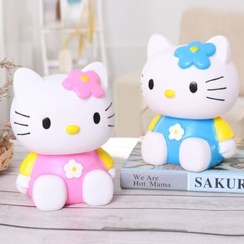 Hello Kitty Piggy Bank for Kids Creative Piggy Bank Cute fashion κούκλα βινυλίου Χρήματα χρηματοκιβώτιο χρηματοκιβώτιο κερμάτων Τράπεζα για κορίτσια