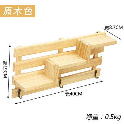 Šiaurės šalių sienų dekoravimo lentyna vintažinės įvairios medienos laikymo lentynos Dekoratyvinės sienų lentynos Organizatorius gėlių laikiklis