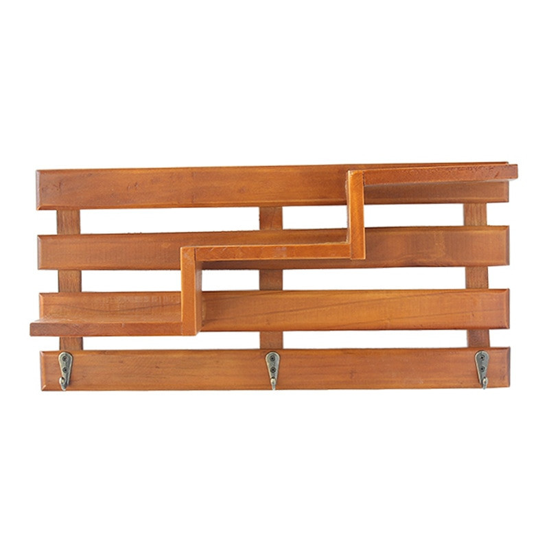 Šiaurės šalių sienų dekoravimo lentyna vintažinės įvairios medienos laikymo lentynos Dekoratyvinės sienų lentynos Organizatorius gėlių laikiklis