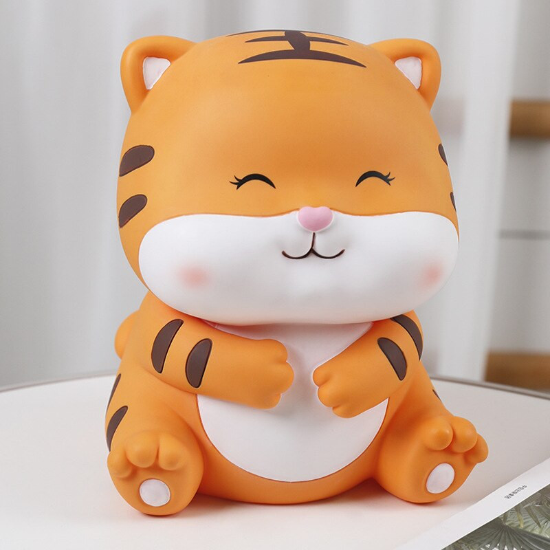 A tigris új éve malacpersely Rajzfilm Kövér tigris malacpersely Pénzdoboz Nappali Hálószoba Asztali díszek