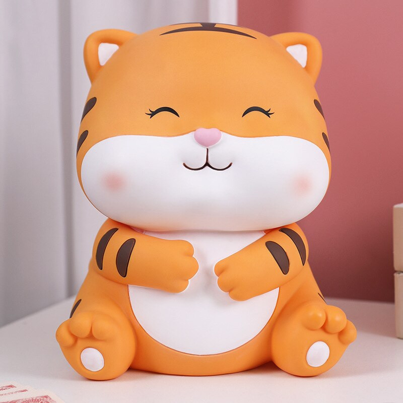A tigris új éve malacpersely Rajzfilm Kövér tigris malacpersely Pénzdoboz Nappali Hálószoba Asztali díszek