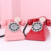 Retro telefon malacpersely műanyag kreatív ajándék gyerekeknek otthoni nappali boros szekrény dekoratív díszek kézműves
