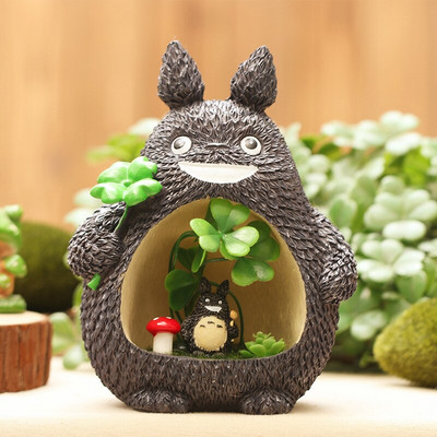 Anime Cartoon Totoro Piggy Bank Χαριτωμένα κουτιά αποθήκευσης νομισμάτων Δημιουργική τυπωμένη ρητίνη Κουτί χρημάτων για το σπίτι Διακόσμηση αξιολάτρευτων κούκλων δώρα για παιδιά