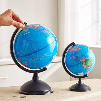 Creative Globe Money Box Fun Piggy Bank Παιδικό ταμιευτήριο για κέρματα Δώρο Διακόσμηση καθιστικού Παγκόσμιος χάρτης Χρηματοκιβώτιο αποθήκευσης χρημάτων