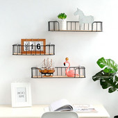 1db fekete horgok vaskeretes tároló állvány Egyszerű fali polc díszek fából készült szoba dekoráció otthoni dekoráció stílusa házőrző