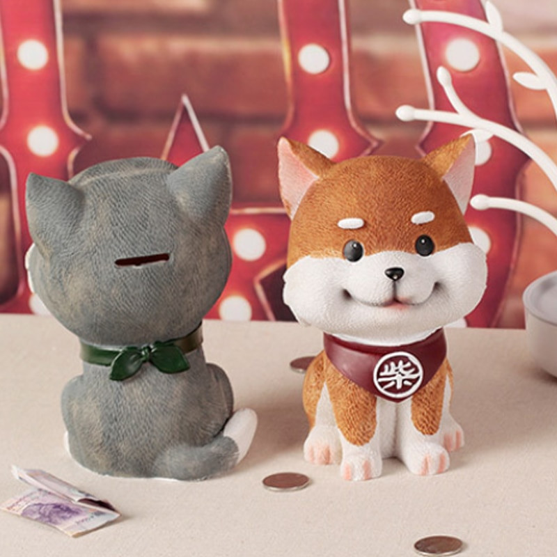 Érme pult Shiba malacpersely Pénz Vicces Aranyos Ajándék Aranyos Gyermek Ajándékok Állatfigurák Kreatív Díszek Ajándékok Játékok