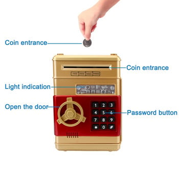ATM Κωδικός πρόσβασης Κουτιά χρημάτων Auto Scroll Χαρτί τραπεζογραμμάτιο Αυτόματη κατάθεση μετρητών Κέρματα Ταμιευτηρίου Δώρο για παιδιά Ηλεκτρονικός κουμπαράς