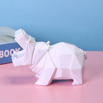 Σκανδιναβικός Hippo Money Box Κουμπαράς για ενήλικες Παιδικά παιχνίδια Δώρο Διακόσμηση σπιτιού Κέρμα Χρηματοκιβώτιο Χρηματοκιβώτιο Ρητίνης Ζωικά ειδώλια