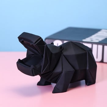 Σκανδιναβικός Hippo Money Box Κουμπαράς για ενήλικες Παιδικά παιχνίδια Δώρο Διακόσμηση σπιτιού Κέρμα Χρηματοκιβώτιο Χρηματοκιβώτιο Ρητίνης Ζωικά ειδώλια