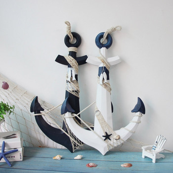 Μεσογειακό στυλ διακοσμητικό μενταγιόν πλοίο άγκυρα πλοίο τιμόνι παιδικό δωμάτιο φόντο τοίχο κρεμαστό διακόσμηση σπιτιού