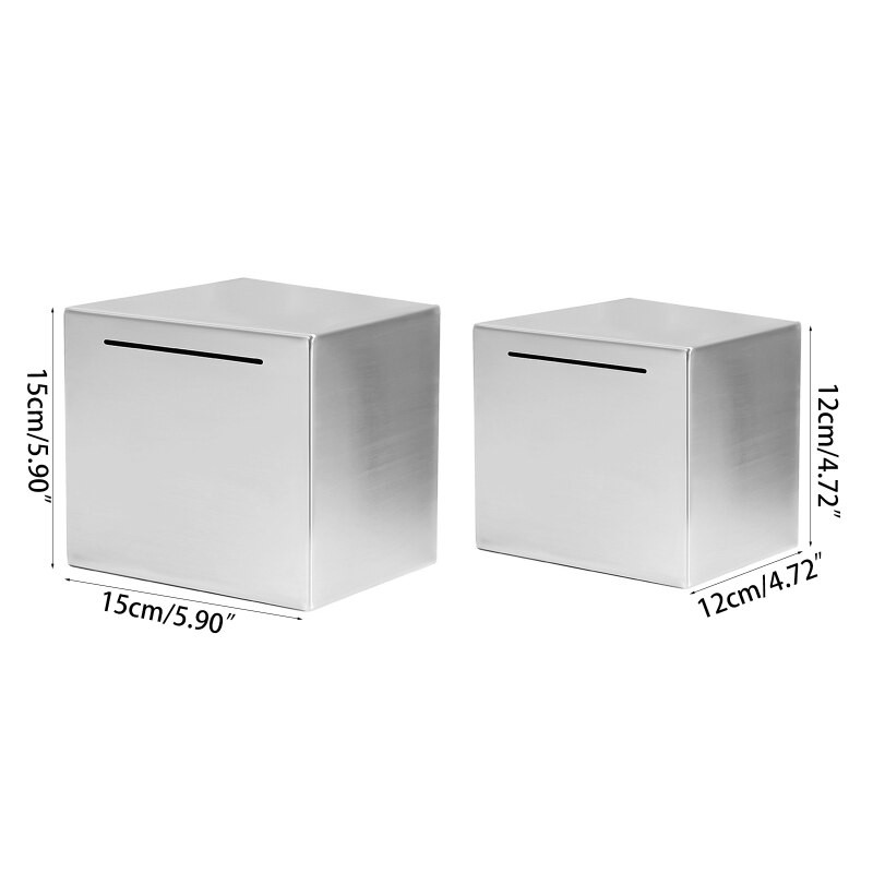 Safe Piggy Bank Κατασκευασμένο από ανοξείδωτο χάλυβα, Safe Box Money Savings Bank for Children, Μπορεί να σώσει μόνο τον Κουμπαρά που δεν μπορεί να ληφθεί O