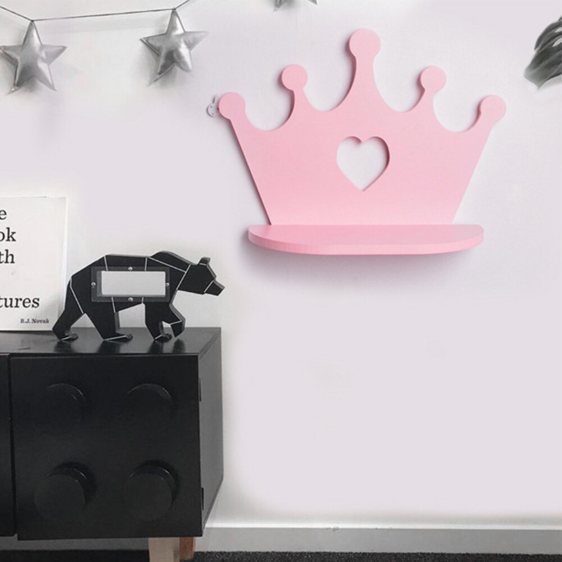 Raft de perete din lemn pentru decorare dormitor copii Rafturi decorative din lemn Stil nordic Artizanat articole diverse Raft de depozitare Decor acasă