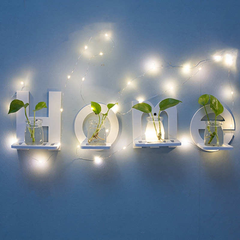 4 vnt. NAMŲ MEILĖS laiškų pakabinamas vazoninių augalų laikymo lentynos laikiklis Kambario dekoro sieninis laikiklis Vidaus dekoro vestuvių vakarėlis