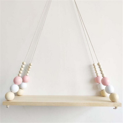 Nordic gyerekszoba fali dekoráció Bojtok tároló polc állvány falra akasztható fajátékok Modell babaszoba berendezése Artic lakberendezés