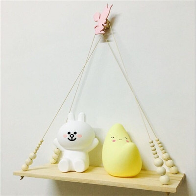 Nordic gyerekszoba fali dekoráció Bojtok tároló polc állvány falra akasztható fajátékok Modell babaszoba berendezése Artic lakberendezés