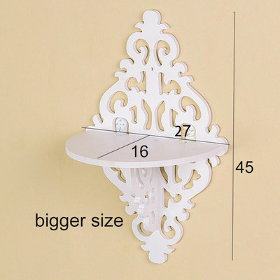 Baltos sienos laikymo lentynos Naujo europietiško stiliaus lentynos lentynos laikiklis pakabinamas lenta deimanto formos 3D miegamojo sienos namų dekoravimas