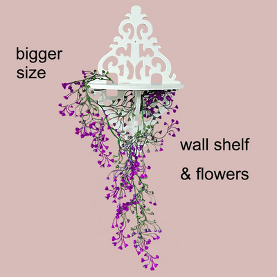 Baltos sienos laikymo lentynos Naujo europietiško stiliaus lentynos lentynos laikiklis pakabinamas lenta deimanto formos 3D miegamojo sienos namų dekoravimas