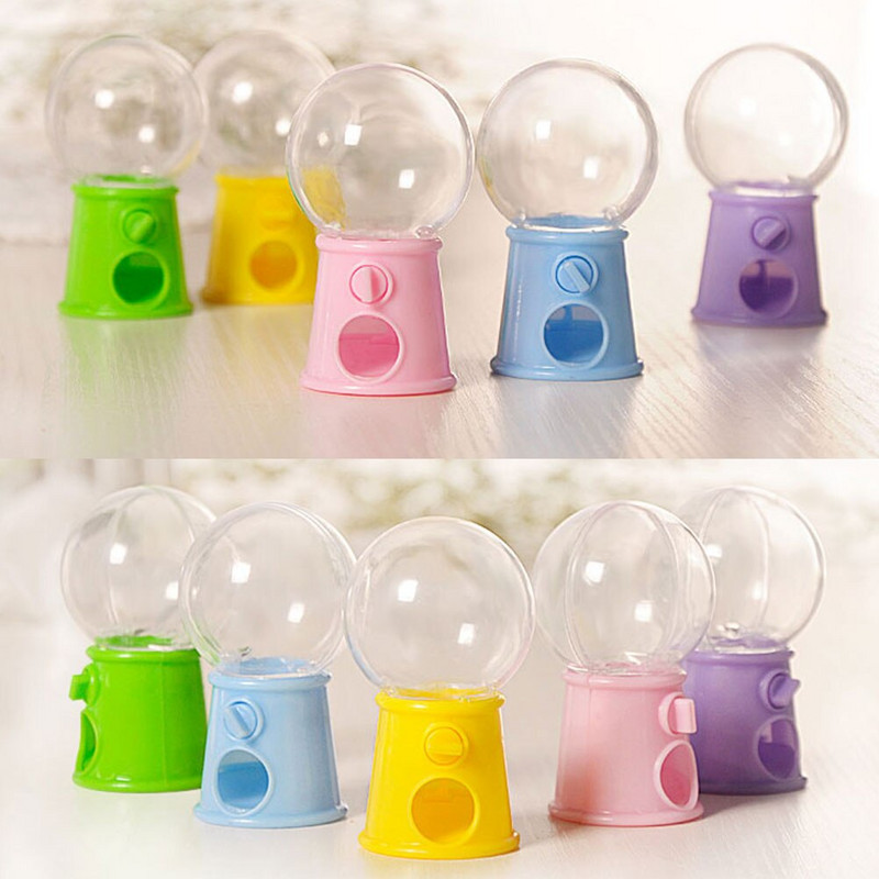 12db Gépi cukorka Gumball adagoló Mini Kids Catchergum Bubble Party Claw Vending Grabbing Box Favor Easter Jelly Grabber