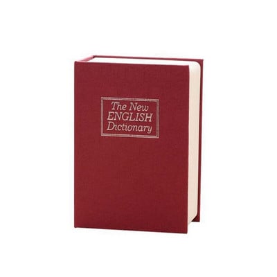 Kūrybinis žodynas Knyga Pinigų dėžutės Piggy Bank su užraktu Paslėpta Paslaptis Apsauga Seifas Užraktas Grynųjų pinigų monetų saugojimo dėžutė Depozito dėžutė