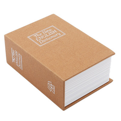 Kreatív angol szótár Shape Money Saving Box Széf könyv malacpersely kulcsos pénzérmék takarékdobozokkal