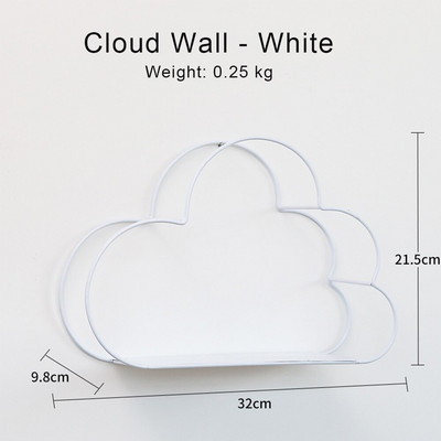 Raft de perete Cloud Raft decorativ din fier Rafturi plutitoare Raft pentru camera copiilor Rafturi decorative Decorarea camerei