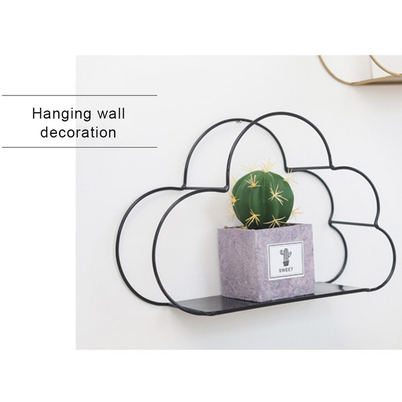 Raft de perete Cloud Raft decorativ din fier Rafturi plutitoare Raft pentru camera copiilor Rafturi decorative Decorarea camerei