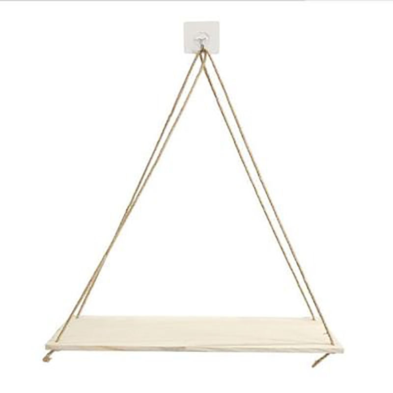 Fából készült fali akasztós polcok lengőkötél úszópolc növényi vázákhoz virágcserepekhez nordic nappali tároló állvány fali dekoráció